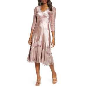 Komarov Charmeuse Chiffon Dress